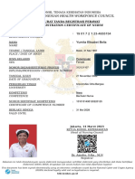 The Indonesian Health Workforce Council: Registration Certificate of Nurse