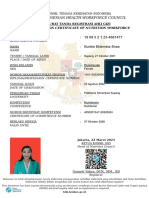 The Indonesian Health Workforce Council: Registration Certificate of Nutrition Workforce