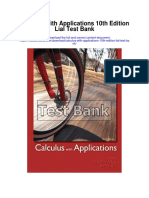 Calculus With Applications 10th Edition Lial Test Bank