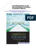 Commercial Refrigeration For Air Conditioning Technicians 3rd Edition Wirz Solutions Manual