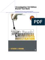 Criminal Investigation 3rd Edition Brandl Test Bank
