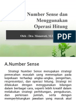 Number Sense Dan Menggunakan Operasi Hitung