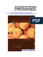 Computer Accounting With Peachtree by Sage Complete Accounting 2012 16th Edition Yacht Solutions Manual
