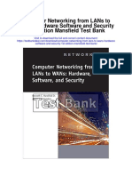 Computer Networking From Lans To Wans Hardware Software and Security 1st Edition Mansfield Test Bank