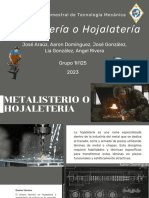 Proyecto Final (PPT) Hojalateria 1II125