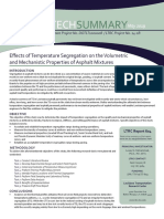 LTRC Tech Summary 604 Effects of Temperature Segregation On The Volumetric and Mechanistic Properties of Asphalt Mixtures