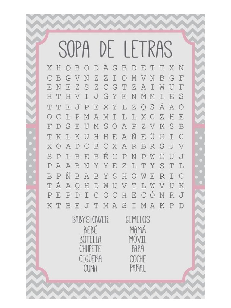 Sopa de Letras | PDF