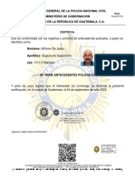 Dirección General de La Policía Nacional Civil Ministerio de Gobernación Gobierno de La República de Guatemala, C.A