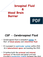 Cerebrospinal Fluid & Blood Brain Barrier