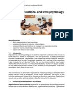 Unit 7 Organisational and Work Psychology