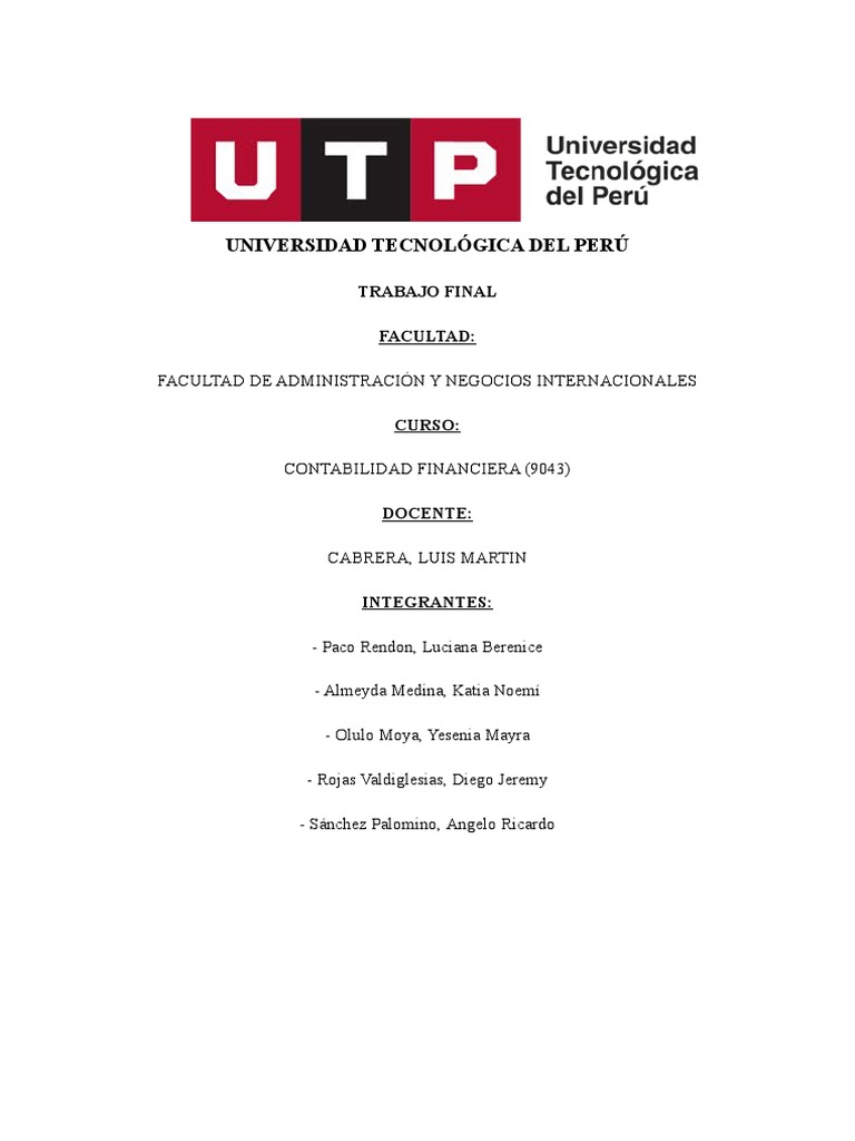 Rf Contabilidad Financiera Pdf Business Presupuesto