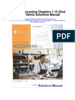 College Accounting Chapters 1-15-22nd Edition Heintz Solutions Manual