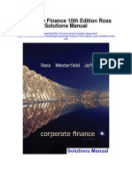Corporate Finance 10th Edition Ross Solutions Manual