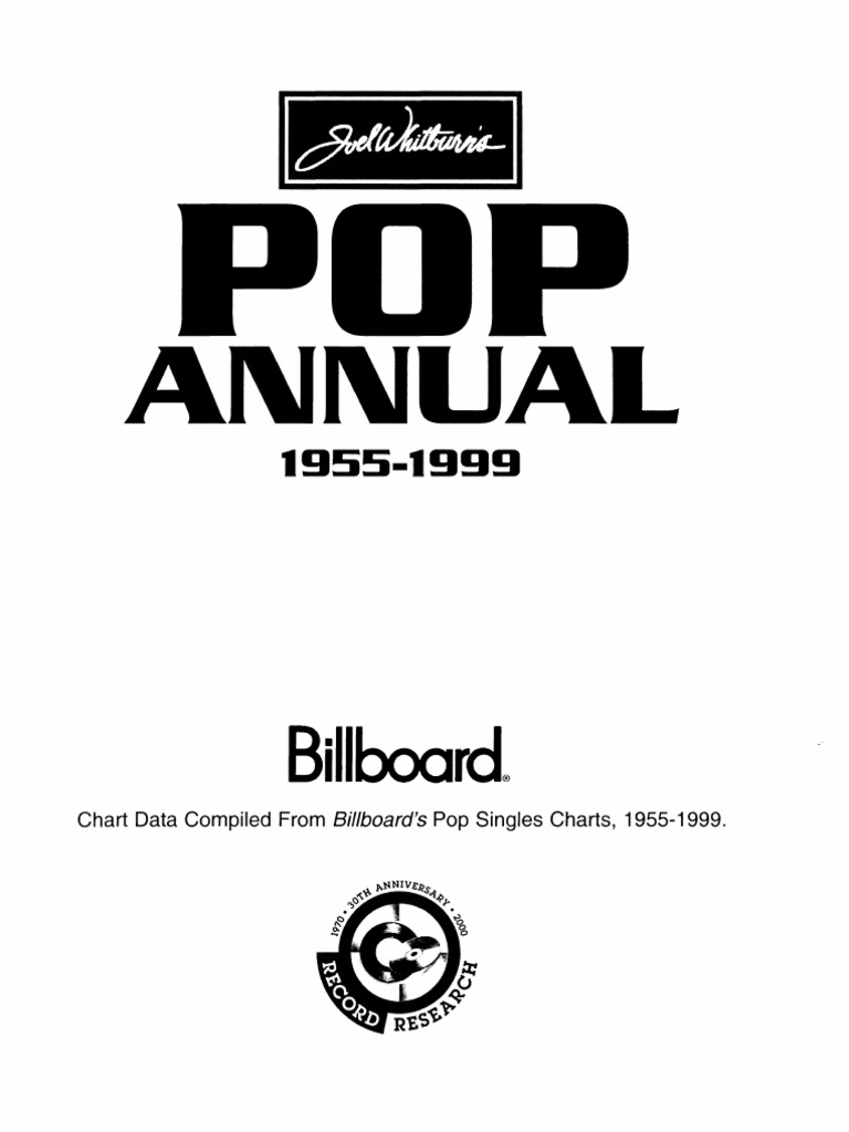 Billboard Pop Annual 1955-1999 - Joel Whitburn | PDF | Music