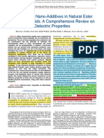 The Effect of Nano-Additives in Natural Ester Dielectric Liquids A Comprehensive Review On Dielectric Properties