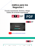 S16.s16 - Función Exponencial. Dominio y Rango. Gráfica de La Función Exponencial