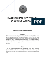 Plan de Rescate para Trabajos en Espacios Confinados