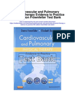 Cardiovascular and Pulmonary Physical Therapy Evidence To Practice 5th Edition Frownfelter Test Bank