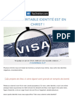 Votre Veritable Identite Est en Christ