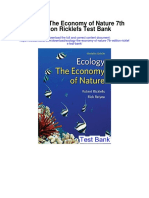 Ecology The Economy of Nature 7th Edition Ricklefs Test Bank