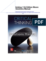 Critical Thinking 11th Edition Moore Solutions Manual