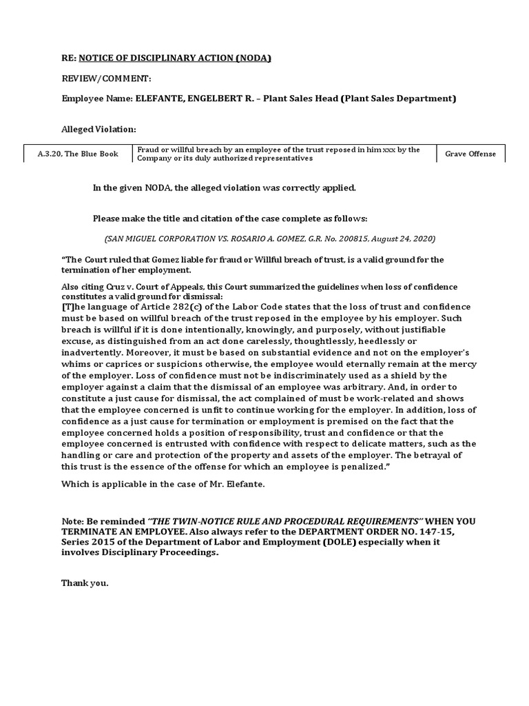 Sample NOD | PDF