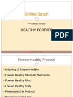 Forever Healthy Commadments