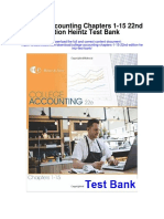 College Accounting Chapters 1-15-22nd Edition Heintz Test Bank