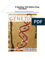 Concepts of Genetics 10th Edition Klug Test Bank