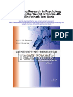 Conducting Research in Psychology Measuring The Weight of Smoke 4th Edition Pelham Test Bank