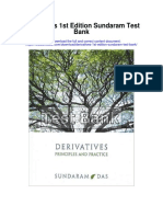 Derivatives 1st Edition Sundaram Test Bank