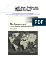 Economics of Money Banking and Financial Markets Global 11th Edition Mishkin Test Bank