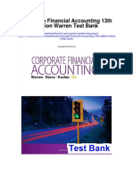 Corporate Financial Accounting 13th Edition Warren Test Bank