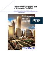 Contemporary Human Geography 2nd Edition Rubenstein Test Bank