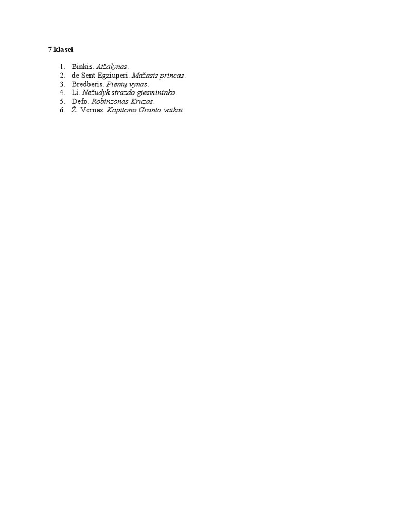 7 Klasei | PDF