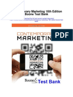 Contemporary Marketing 16th Edition Boone Test Bank