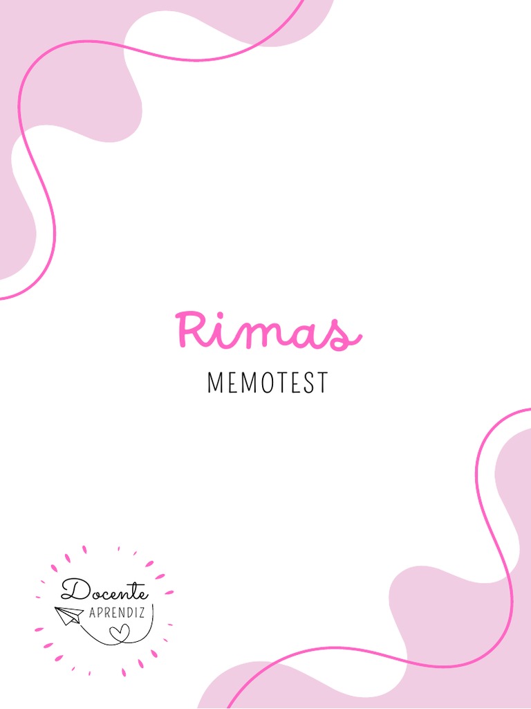 Memotest de Rimas para Imprimir | PDF