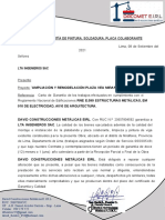Carta de Garantia PV Miraflores
