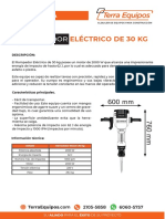 Ficha Técnica Demoledor Electrico de 30 KG