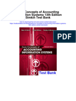 Core Concepts of Accounting Information Systems 13th Edition Simkin Test Bank