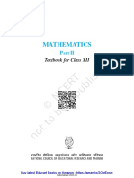 NCERT Class 12 Maths Book (Part II)