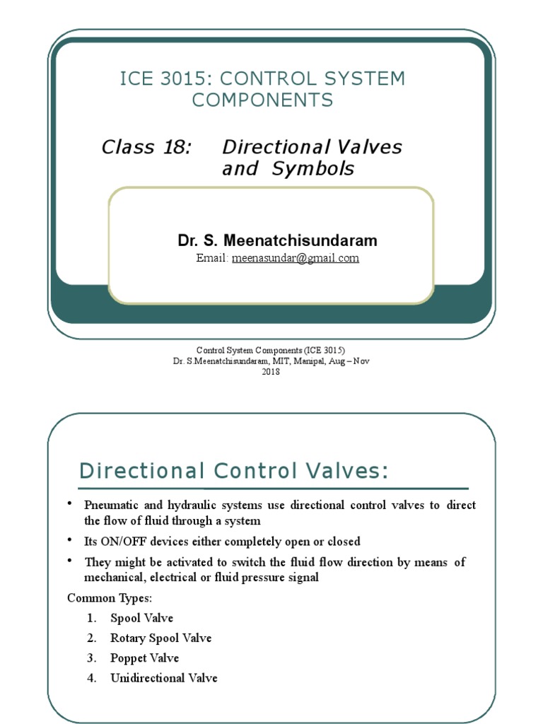 Lecture18 Directionalvalvesandsymbols 190826041520 | PDF | Valve ...