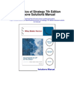 Economics of Strategy 7th Edition Dranove Solutions Manual
