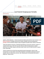 Luhut Buka Suara Soal Polemik Penghapusan Pertalite