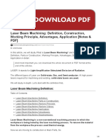 Laser Beam Machining: Definition, Construction, Working Principle, Advantages, Application (Notes & PDF)