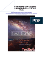 Differential Equations With Boundary Value Problems 8th Edition Zill Test Bank