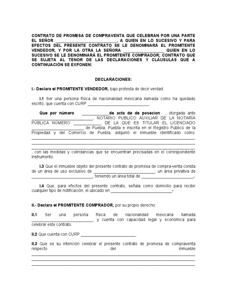 Contrato de Promesa de Compraventa Inmueble | PDF | Ley común | Justicia