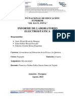 Informe de Laboratorio de Electricidad