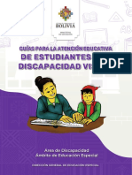 Guías Educativas para La Atención Educativa Estudiantes Con Discapacidad Visual 2023