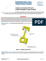 Connect Safe Portable Truss Anchor Manual